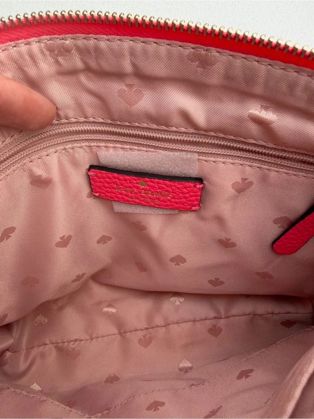 Kate Spade Pink Pebbled Leather Crossbody Bag